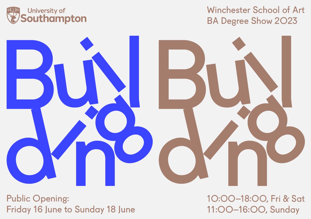 Degree show invitation